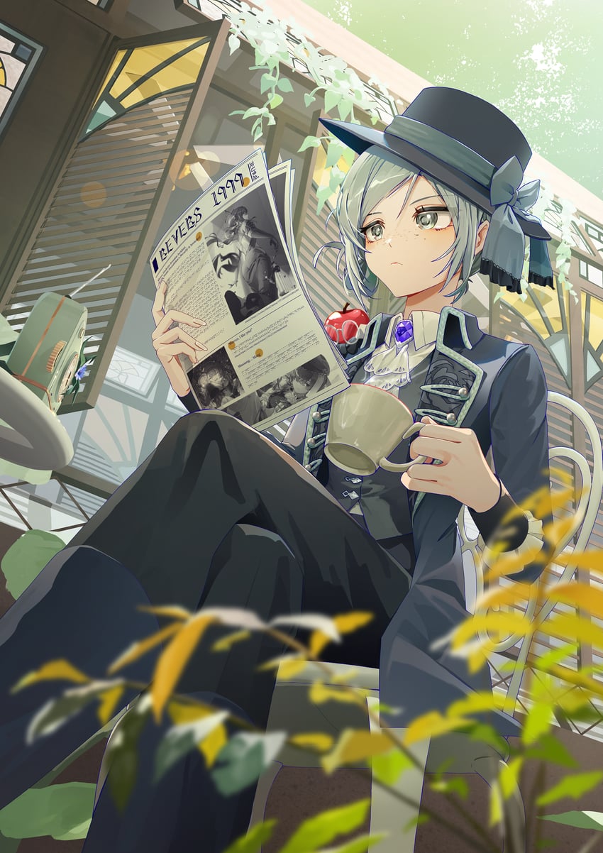 vertin, apple, and ms. radio (reverse:1999) drawn by jelmul