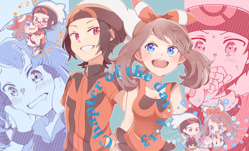 may, brendan, and skitty (pokemon and 1 more) drawn by mirai_(rs-729201204113-lg)