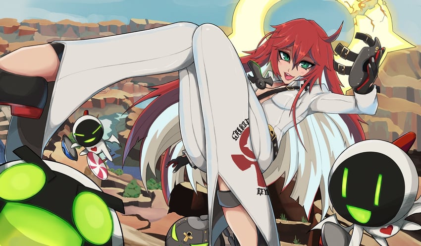 jack-o' valentine, dorpos, and knight servant (guilty gear and 1 more) drawn by shyvi