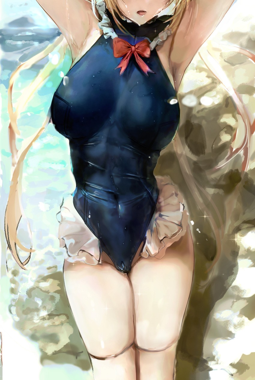 marie rose (azur lane and 1 more) drawn by konnichiwa_kanemura
