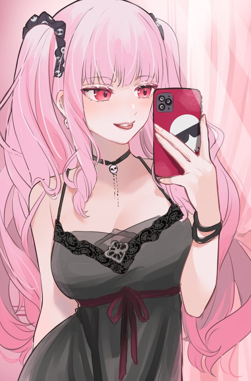 mori calliope and death-sensei (hololive and 1 more) drawn by isuka