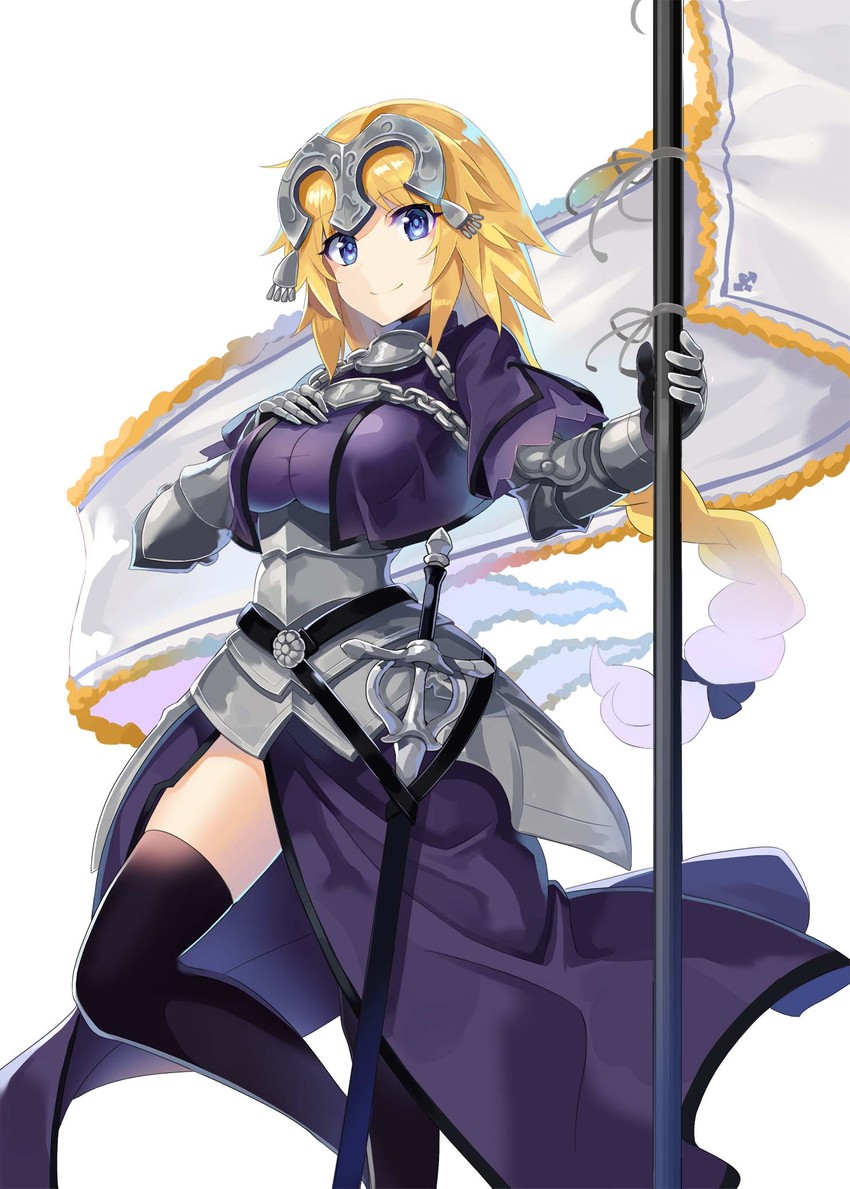 jeanne d'arc (fate and 2 more) drawn by falken_(yutozin)