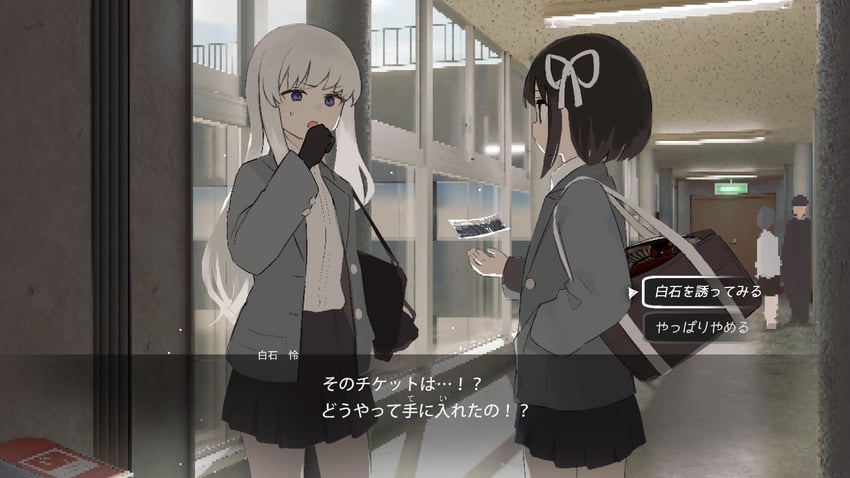 protagonist, t-6407j, and shiraishi rei (lost property control organization) drawn by samidare_(hoshi)