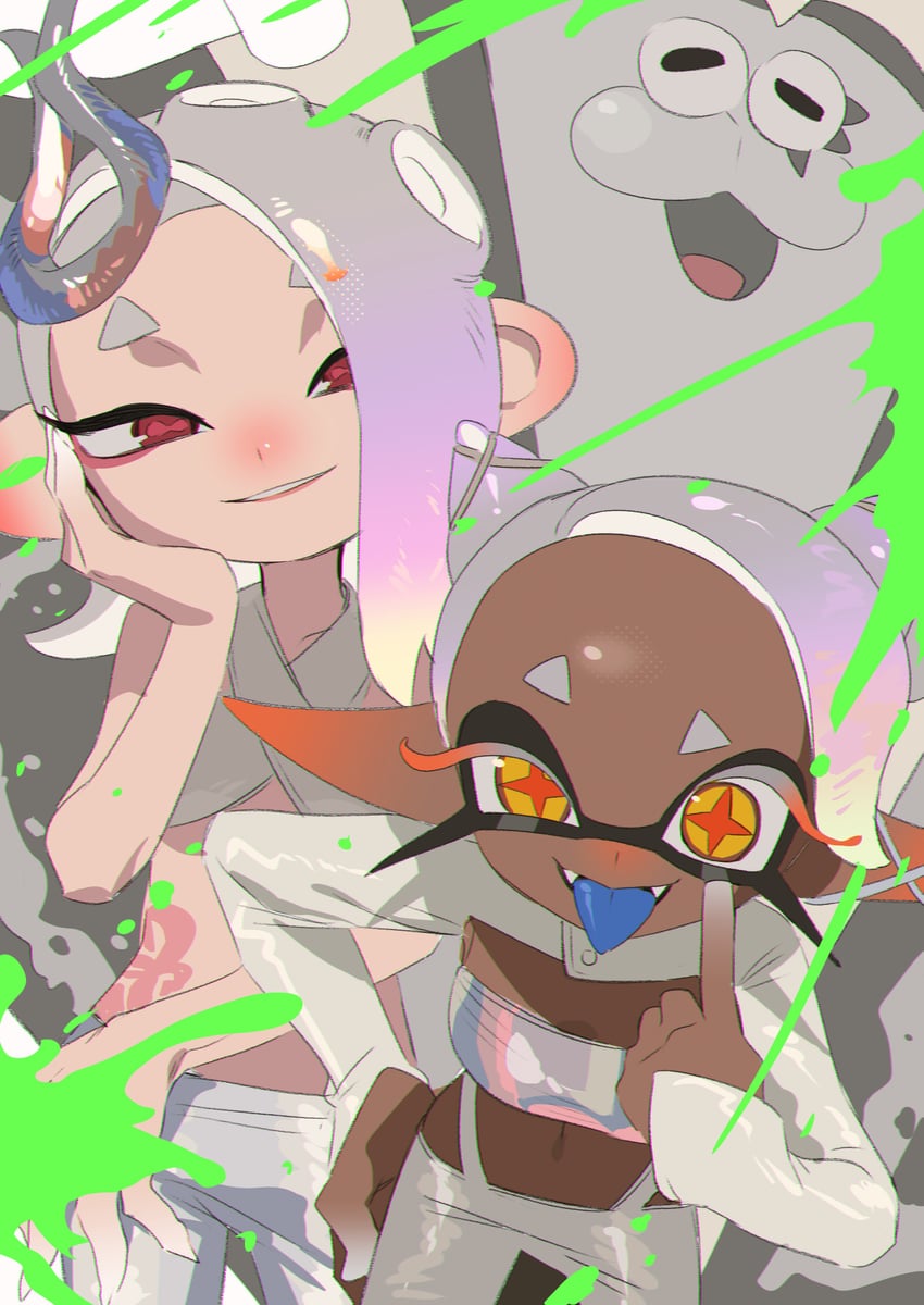 shiver, frye, and big man (splatoon and 1 more) drawn by namazuoku