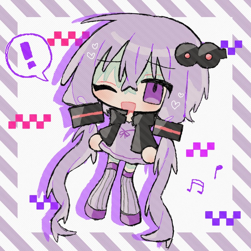 yuzuki yukari (vocaloid and 1 more) drawn by okashira_moppu