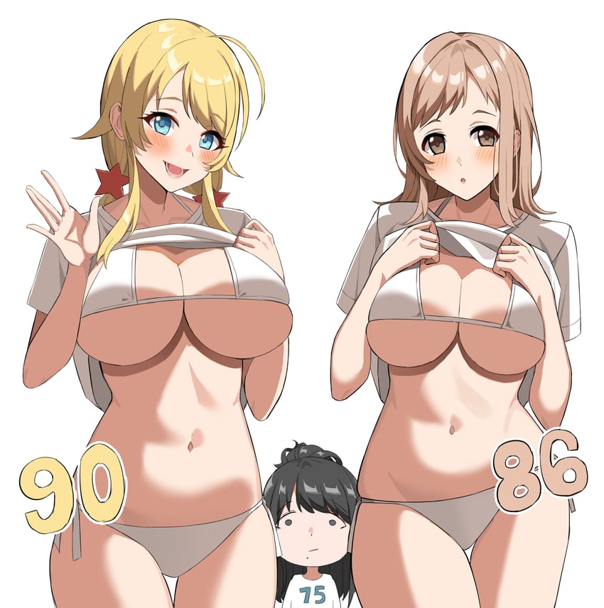 hachimiya meguru, sakuragi mano, and kazano hiori (idolmaster and 1 more) drawn by za_yu_a