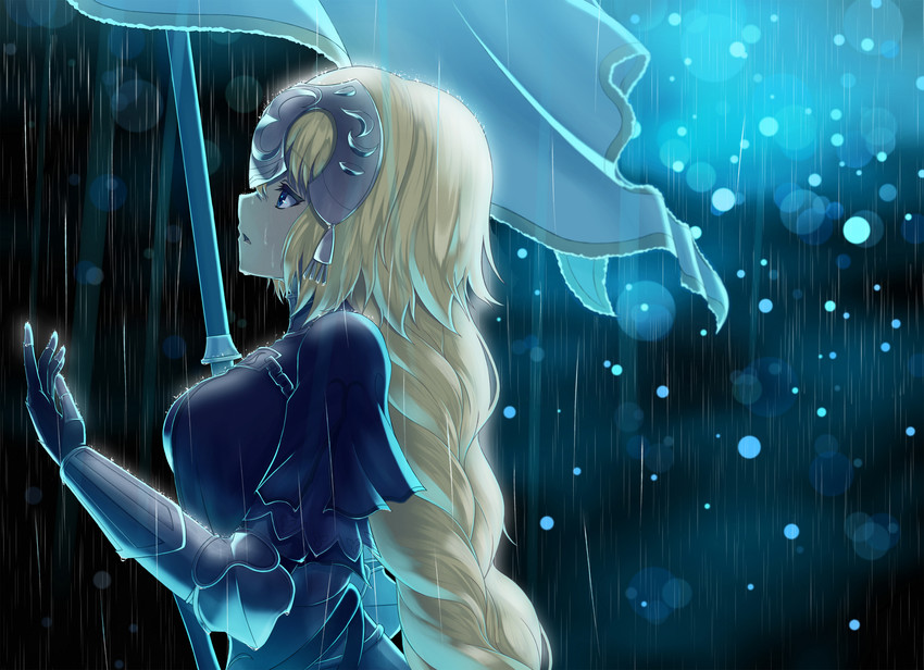 jeanne d'arc (fate and 2 more) drawn by hajika