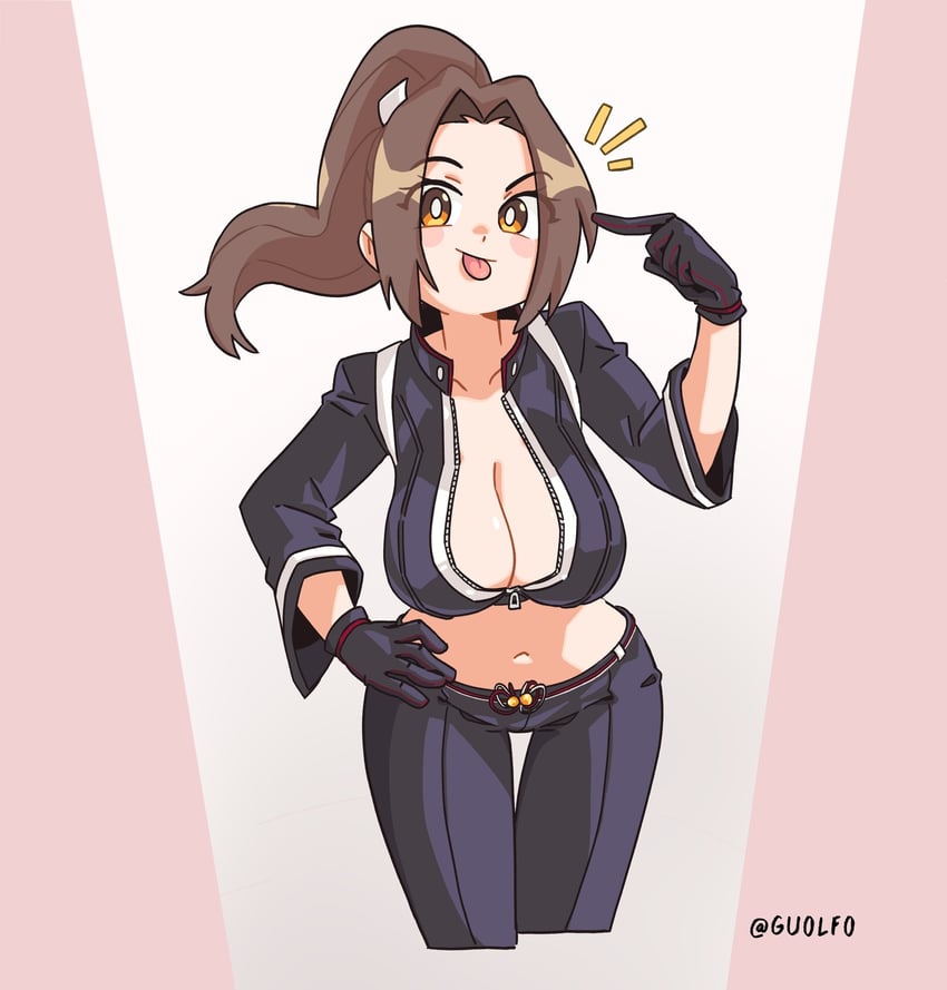shiranui mai (fatal fury and 1 more) drawn by guolfo