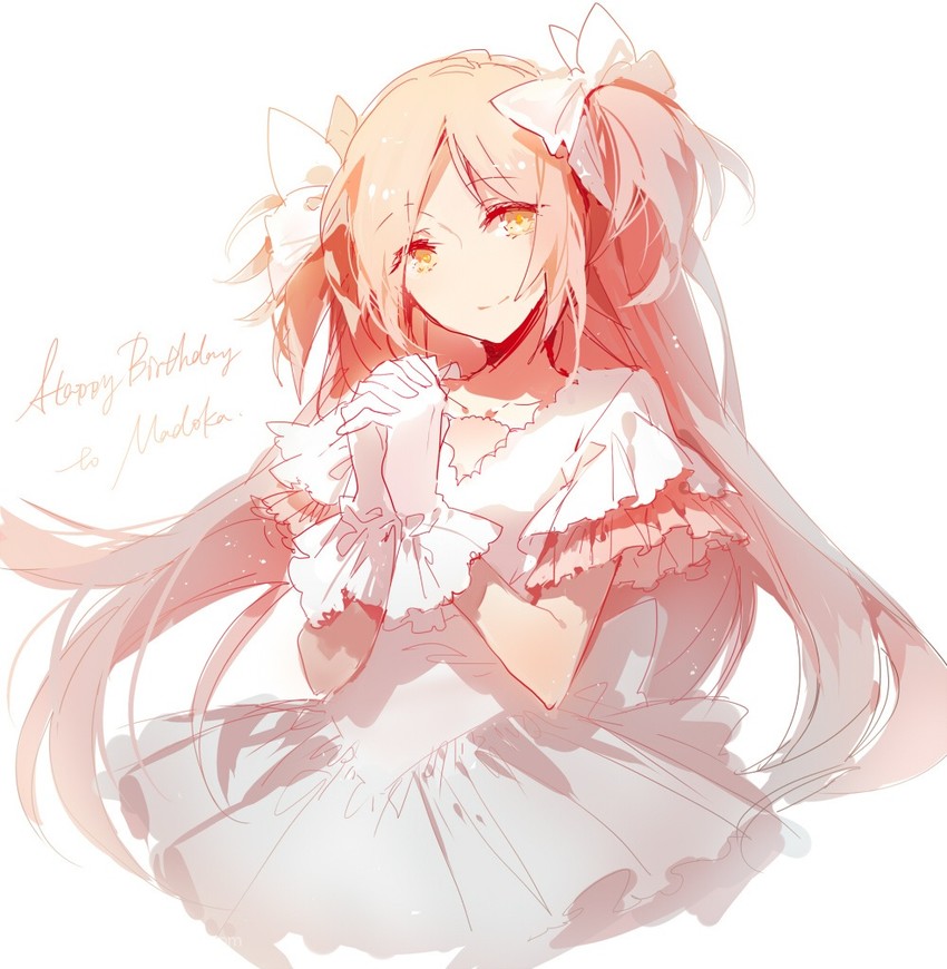 kaname madoka, ultimate madoka, and yuuki aoi (mahou shoujo madoka magica) drawn by rella