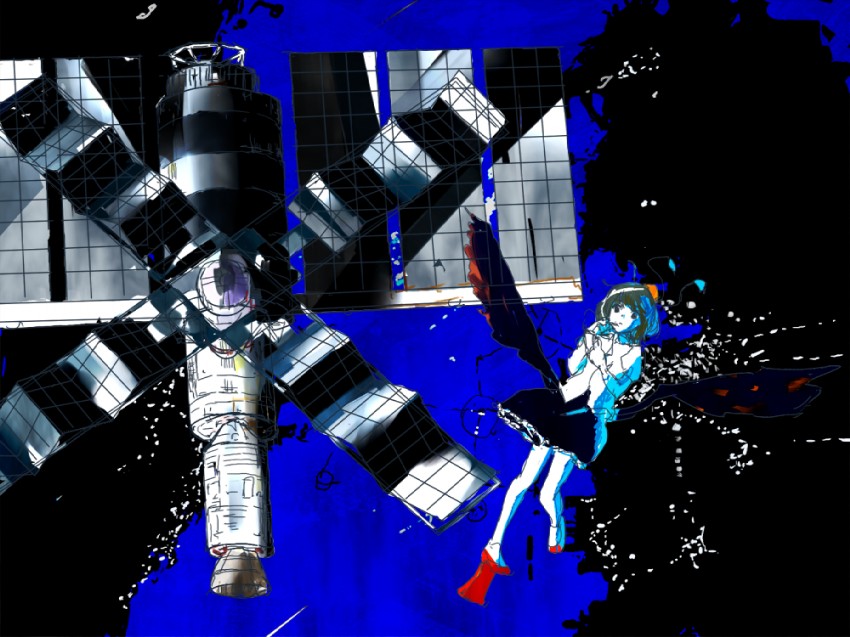 shameimaru aya and skylab (touhou) drawn by kai_(kai_013)