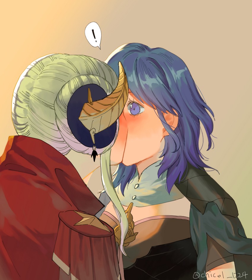 female byleth and edelgard von hresvelg (fire emblem and 1 more) drawn by chicol