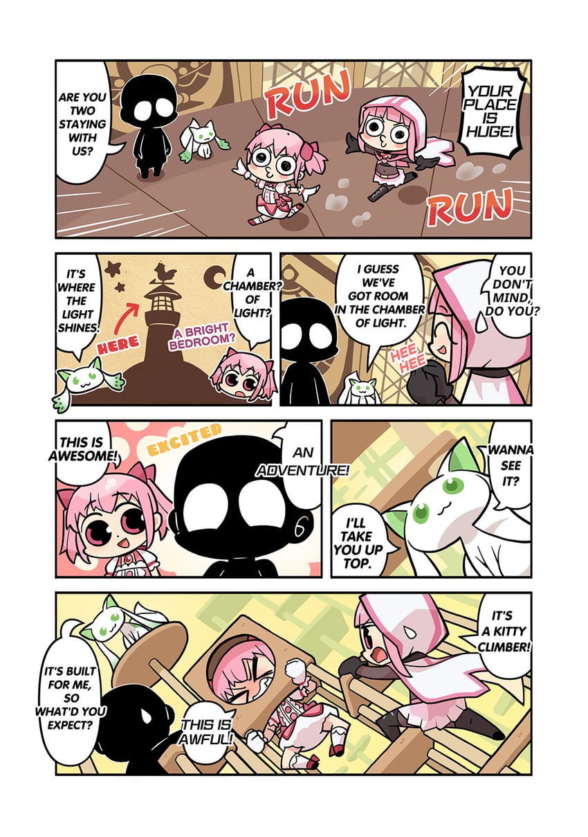 kaname madoka, tamaki iroha, a-q, and namae (mahou shoujo madoka magica and 2 more) drawn by papa_(shimeguru)