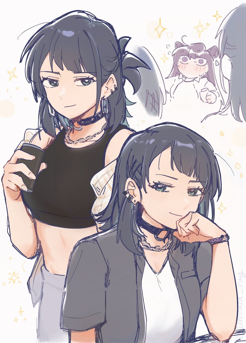 shiina taki and yahata umiri (bang dream! and 1 more) drawn by tenrouza_ray