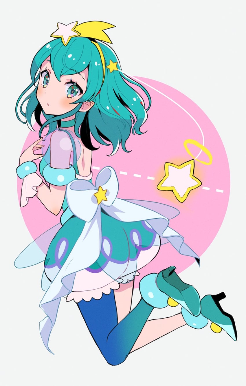 hagoromo lala and cure milky (precure and 1 more) drawn by ogura_(onigiritakusan)