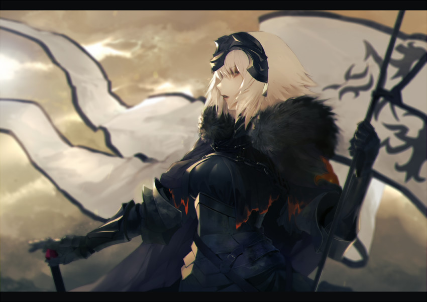 jeanne d'arc alter (fate and 1 more) drawn by nido_celisius