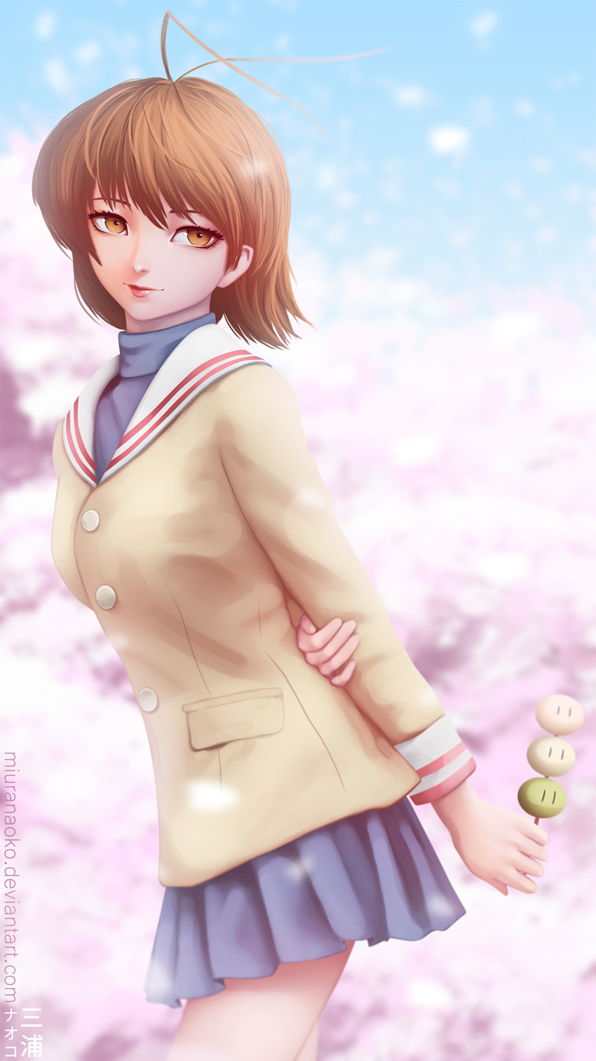 furukawa nagisa (clannad and 1 more) drawn by miura-n315