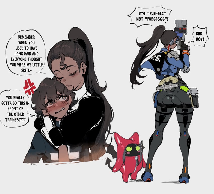 zhu yuan, adam, and abel (zenless zone zero and 1 more) drawn by nyantcha