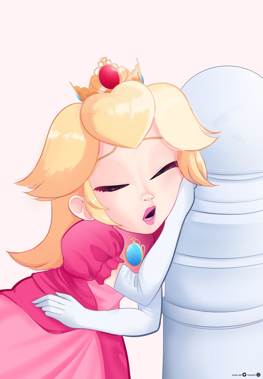 princess peach (mario and 1 more) drawn by zahir_zb7