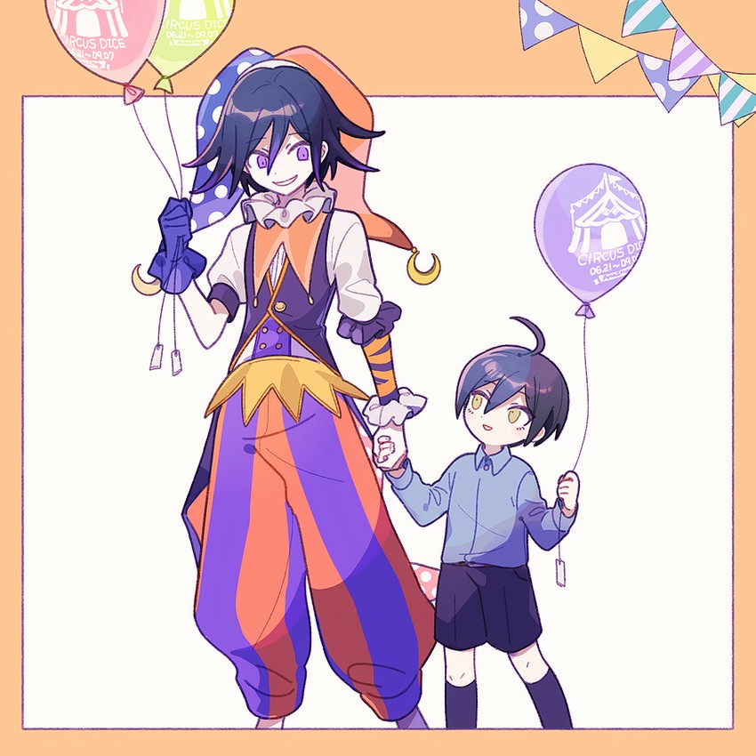 oma kokichi and saihara shuichi (danganronpa and 1 more) drawn by 1202_koge