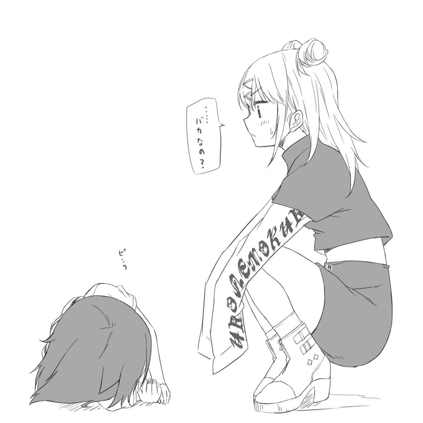 kuroki tomoko and nemoto hina (watashi ga motenai no wa dou kangaetemo omaera ga warui!) drawn by maromi_(am97)