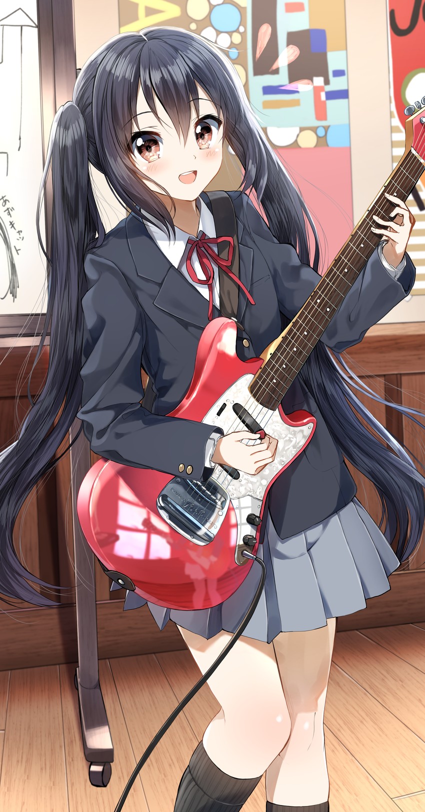 nakano azusa (k-on!) drawn by pentagon_(railgun_ky1206)