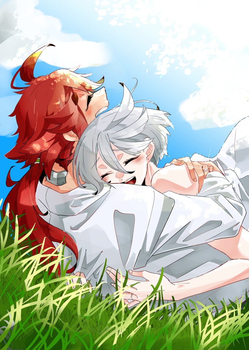 suletta mercury and miorine rembran (gundam and 1 more) drawn by kusattatofu