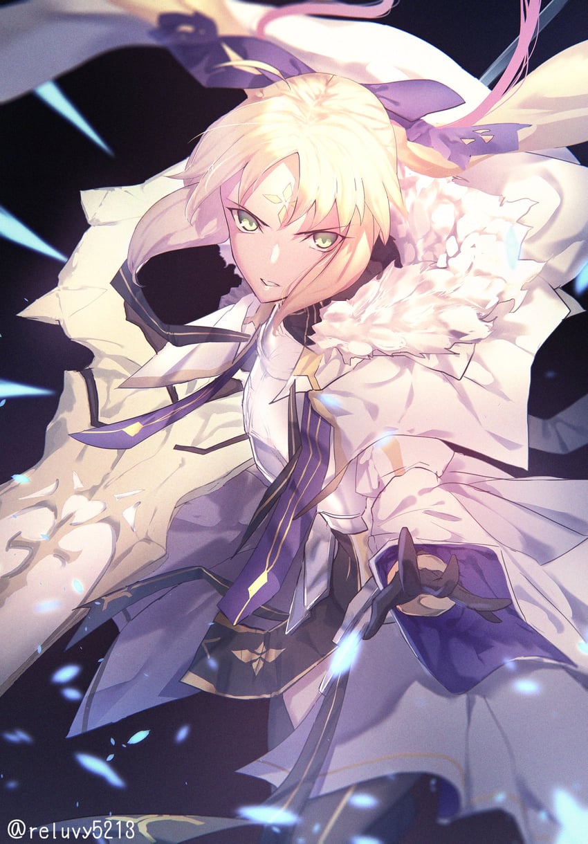 artoria pendragon and artoria caster (fate and 1 more) drawn by reluvy