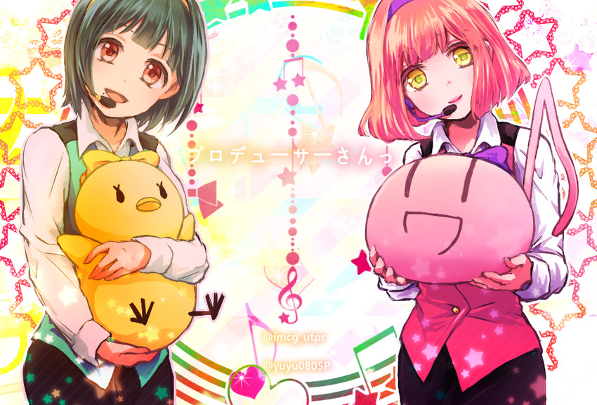 otonashi kotori and nanami haruka (idolmaster and 1 more) drawn by yuyu_(yuyurhythm)