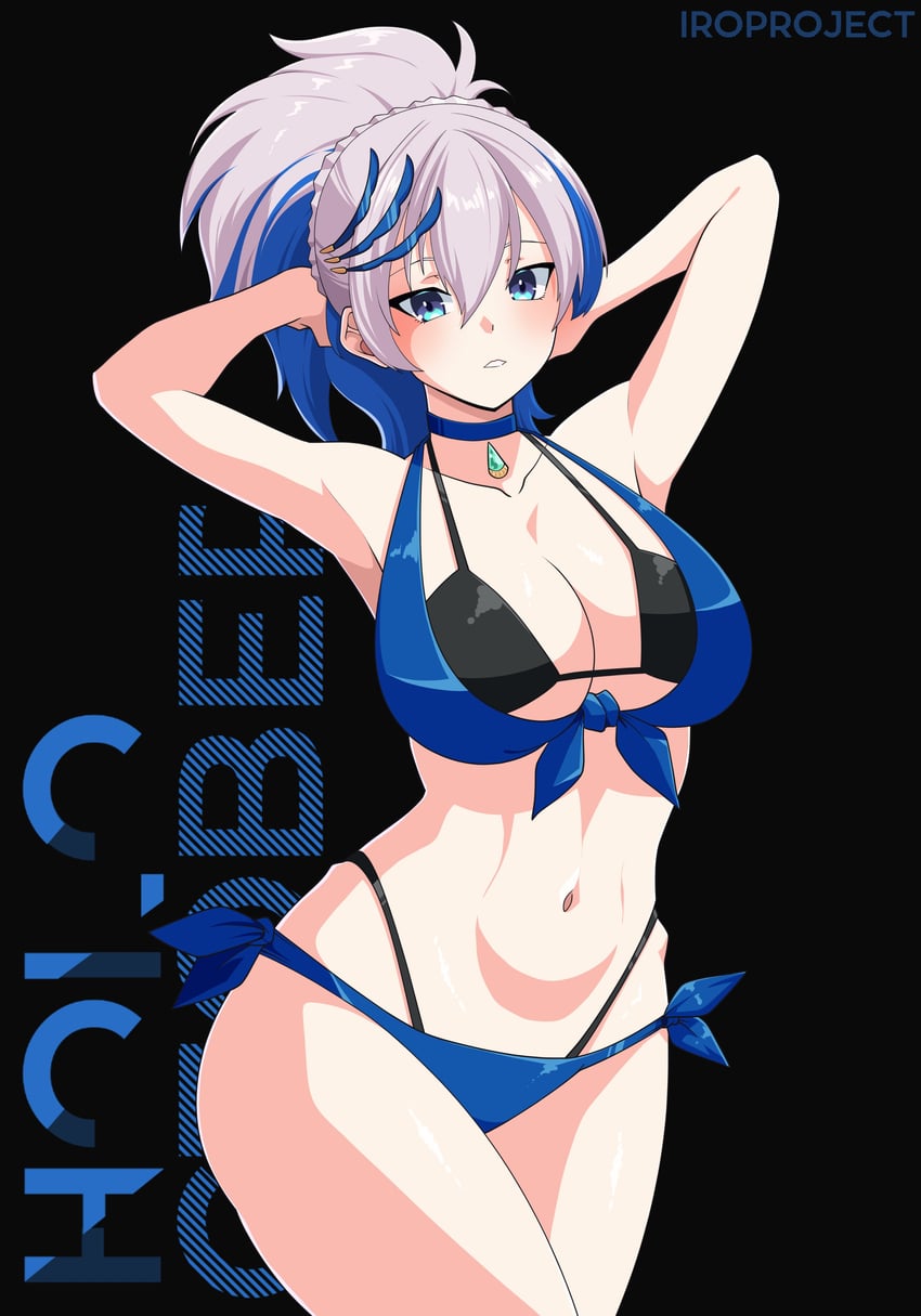 pavolia reine (hololive and 1 more) drawn by iroproject71