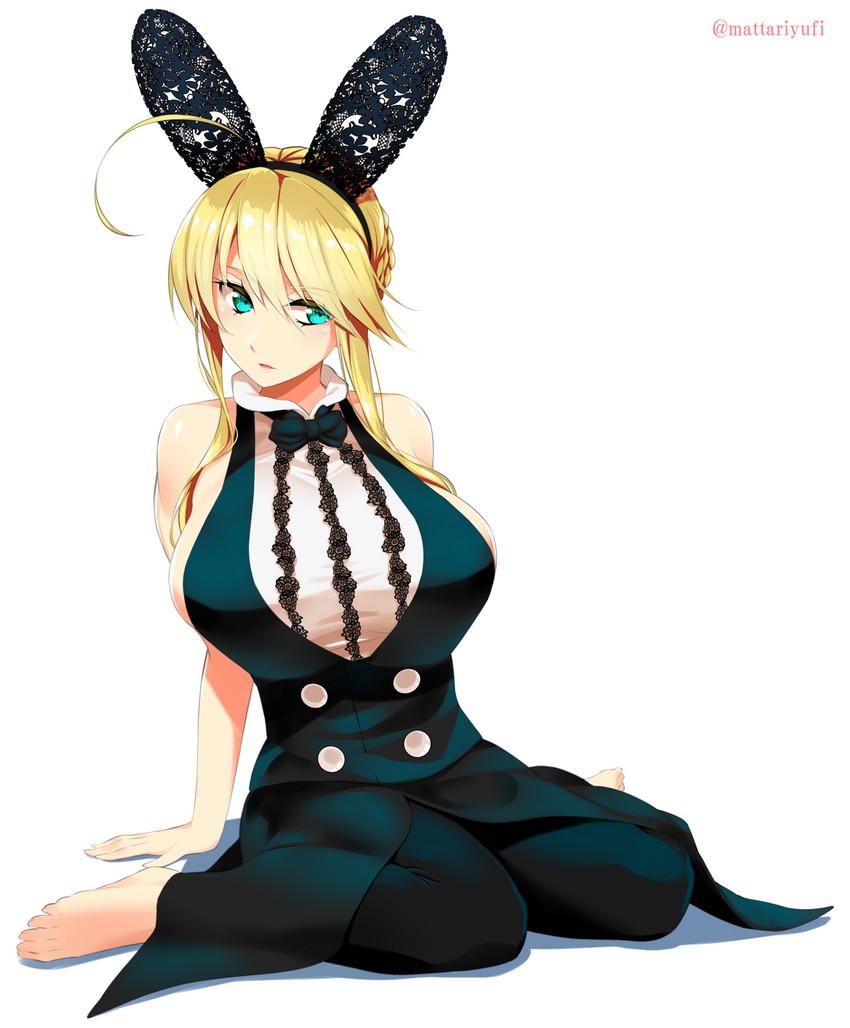 artoria pendragon (fate and 1 more) drawn by mattari_yufi