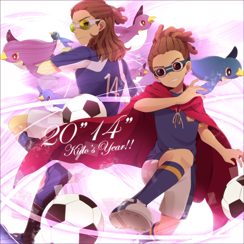 kidou yuuto (inazuma eleven go and 1 more) drawn by saku_anna