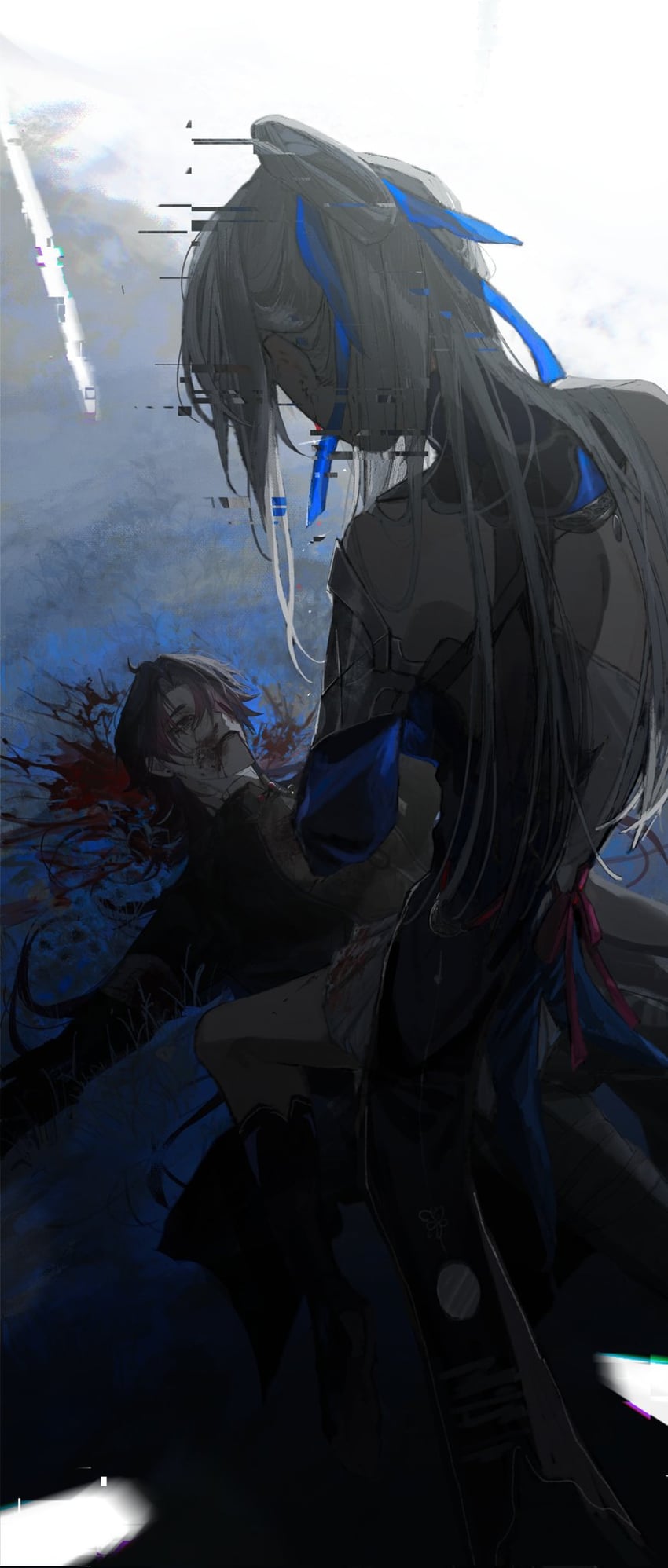 blade and jingliu (honkai and 1 more) drawn by e_mik_doa
