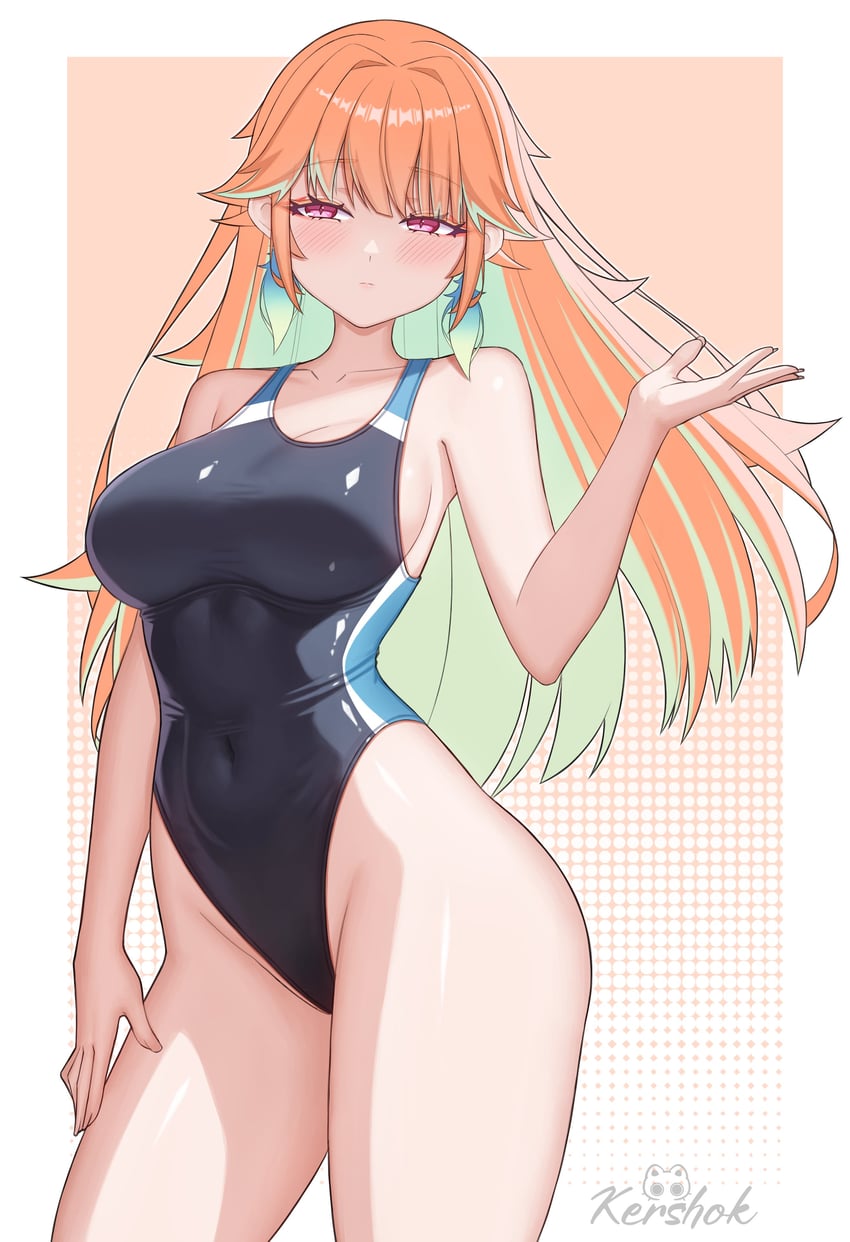 takanashi kiara (hololive and 1 more) drawn by kershok