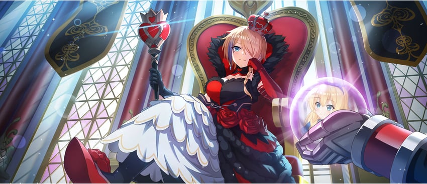 alice, iris, queen of hearts, and claire (kono subarashii sekai ni shukufuku wo! and 1 more)