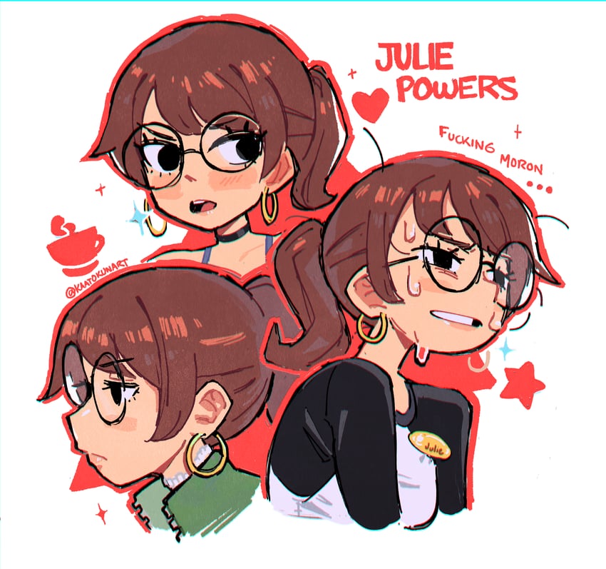 julie powers (scott pilgrim and 1 more) drawn by kaatokun