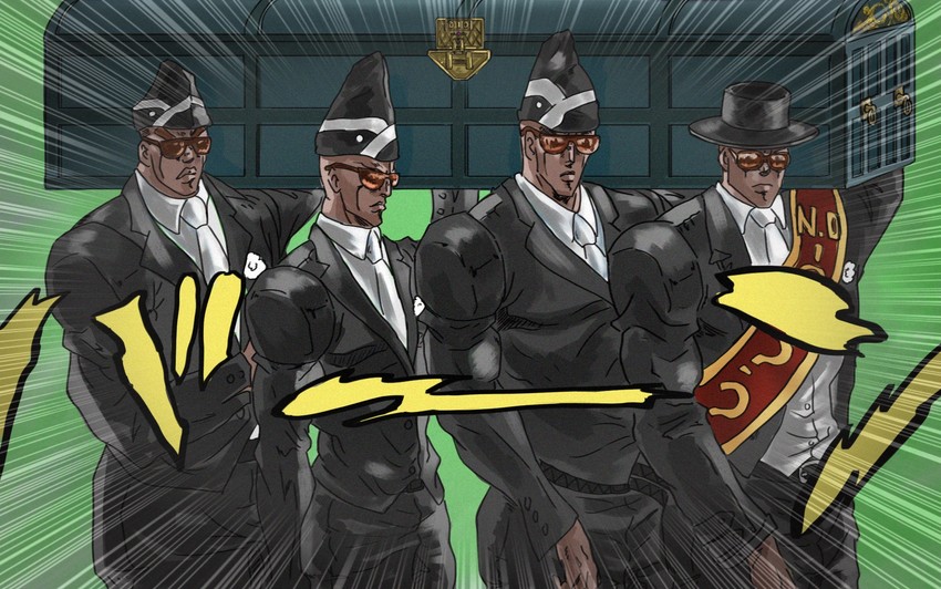 jojo no kimyou na bouken and 2 more drawn by mine_(saiido123)