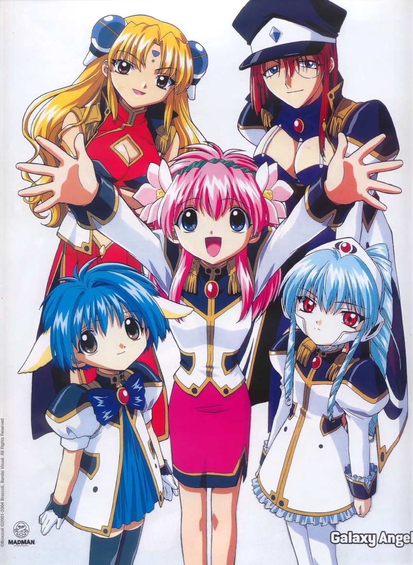 milfeulle sakuraba, mint blancmanche, ranpha franboise, forte stollen, and vanilla h (galaxy angel)