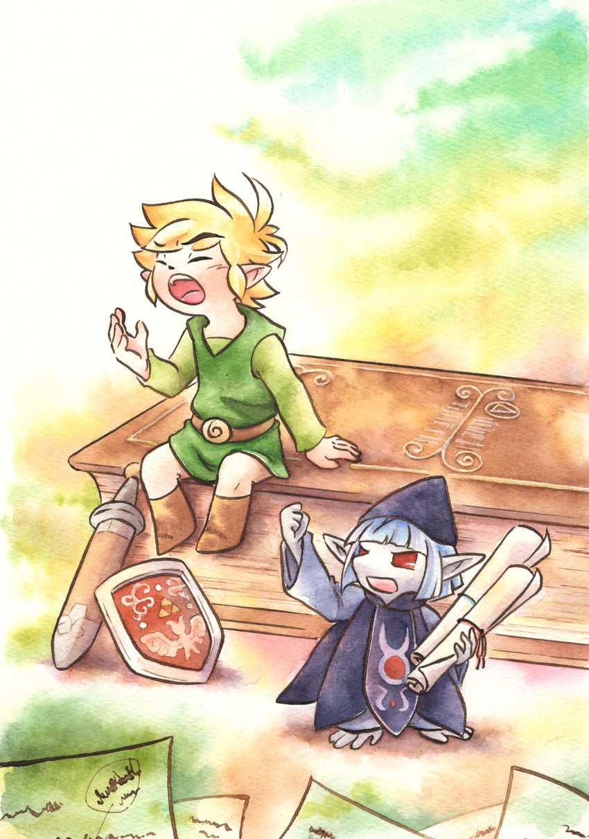 link and vaati (the legend of zelda and 1 more) drawn by hitimiko31647