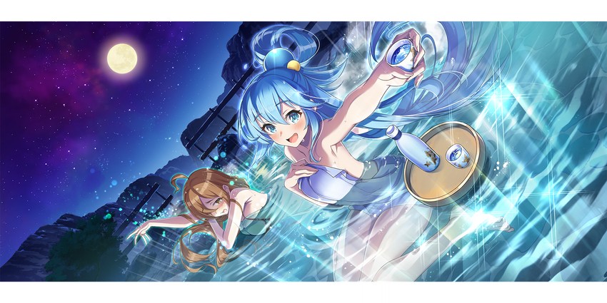 aqua and wiz (kono subarashii sekai ni shukufuku wo! and 1 more)