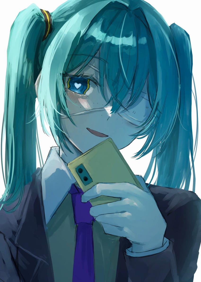 hatsune miku (vocaloid and 1 more) drawn by saikisaika