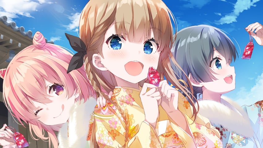 narumiya suzu, okuyama sumire, and akazaki kokoro (idoly pride)