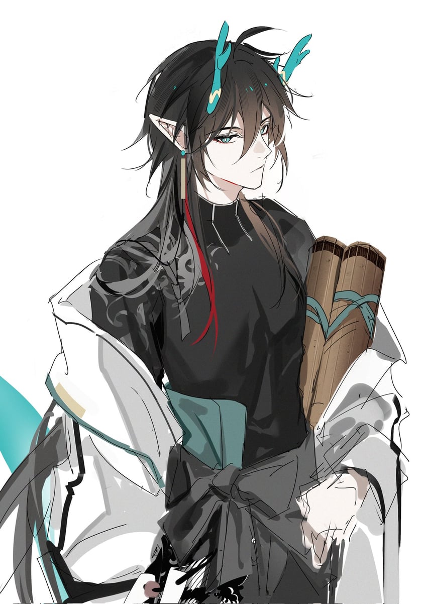dan heng (honkai and 1 more) drawn by jiuchuansi