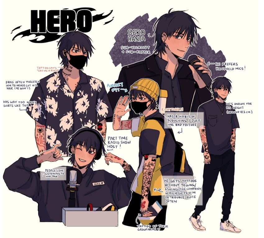 sero hanta (boku no hero academia) drawn by tomii_(gegofish)