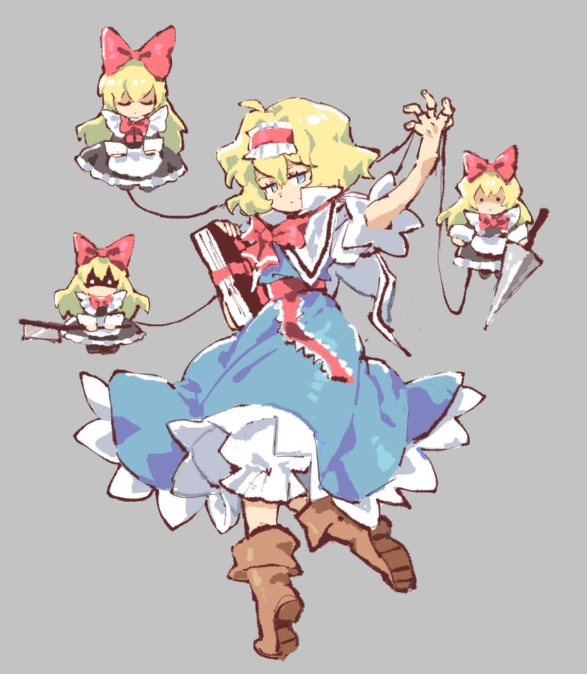 alice margatroid and shanghai doll (touhou) drawn by jeto_(jetopyon)