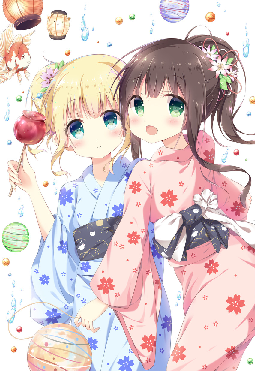kirima syaro, tippy, and ujimatsu chiya (gochuumon wa usagi desu ka?) drawn by satsuki_yukimi