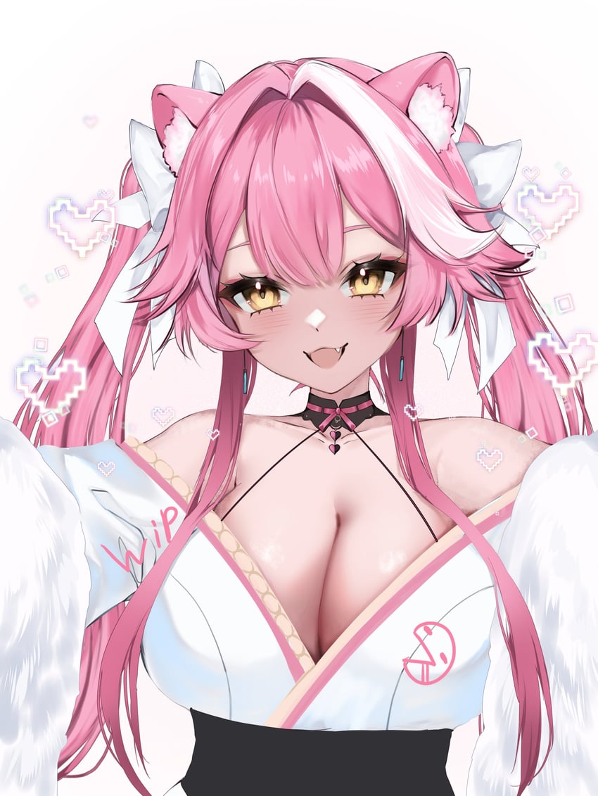 raora panthera (hololive and 1 more) drawn by megane_(onafiel)