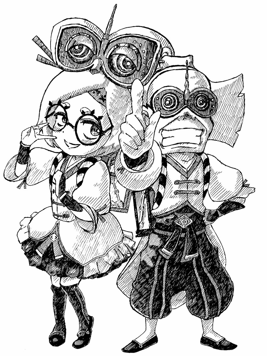 purah and robbie (the legend of zelda and 1 more) drawn by music_hour