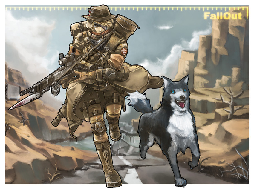 dogmeat (fallout and 1 more) drawn by yana_yana