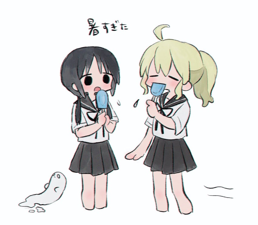 chito, yuuri, and nuko (shoujo shuumatsu ryokou) drawn by ri_(qrcode)