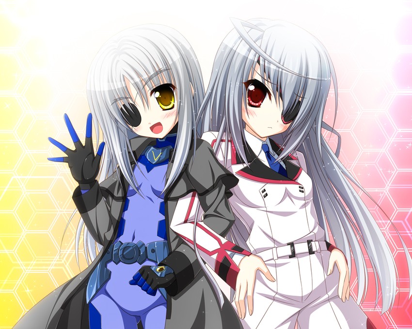 laura bodewig, cinque, and inoue marina (lyrical nanoha and 3 more) drawn by endori